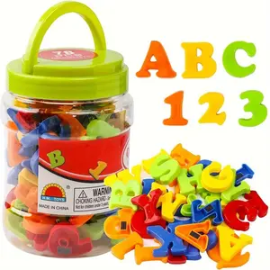78 PCS Magnetic Letters Numbers Alphabet, Colorful ABC 123 Educational Toy Set, Preschool Learning Spelling Counting for Kids