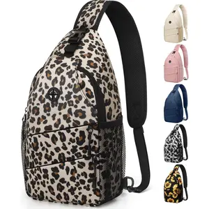 Pritent Crossbody Bags for Women Men Trendy Sling Bag Backpack Casual Chest Bag with Convertible Shoulder Strap