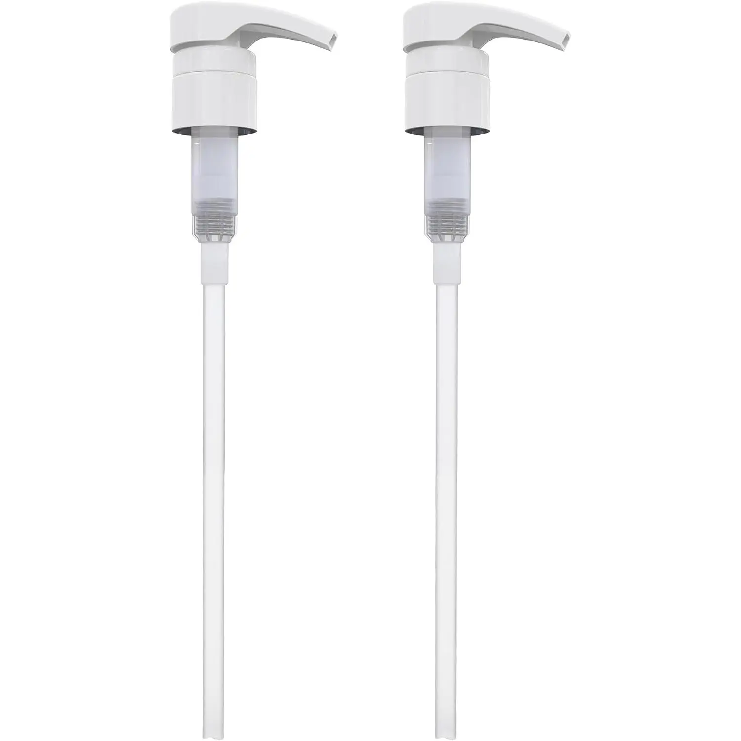 Dispensing Pump,  for Shampoo & Conditioner 1 L (33.8 OZ) - Fits Popular Brands or Any Refillable Bottles from 12oz to 33.8oz with 28/410  Size, White (Pack of 2)