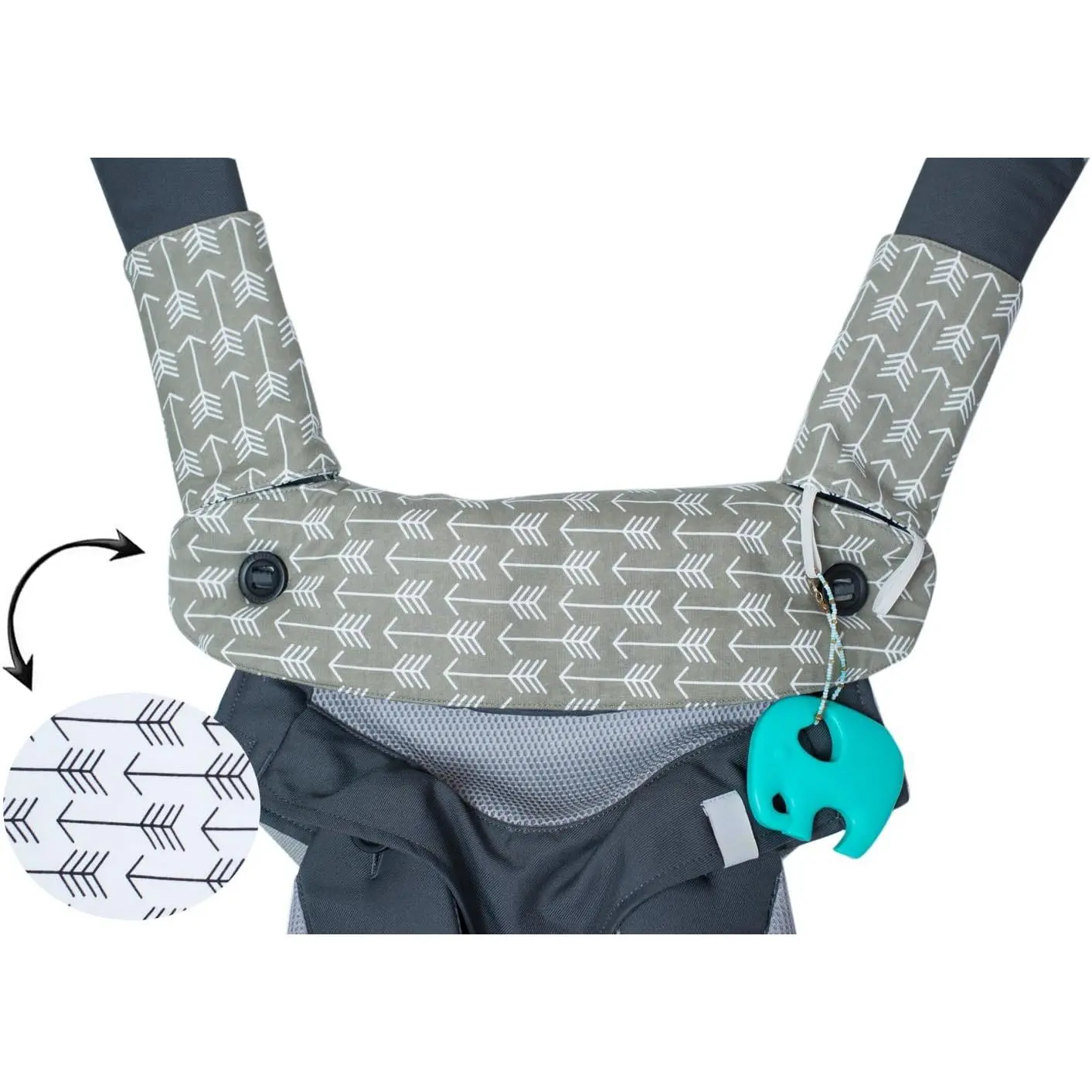 Premium Drool and Teething Reversible Cotton Pad - s Ergobaby Four Position 360 and Most Baby Carrier New model
