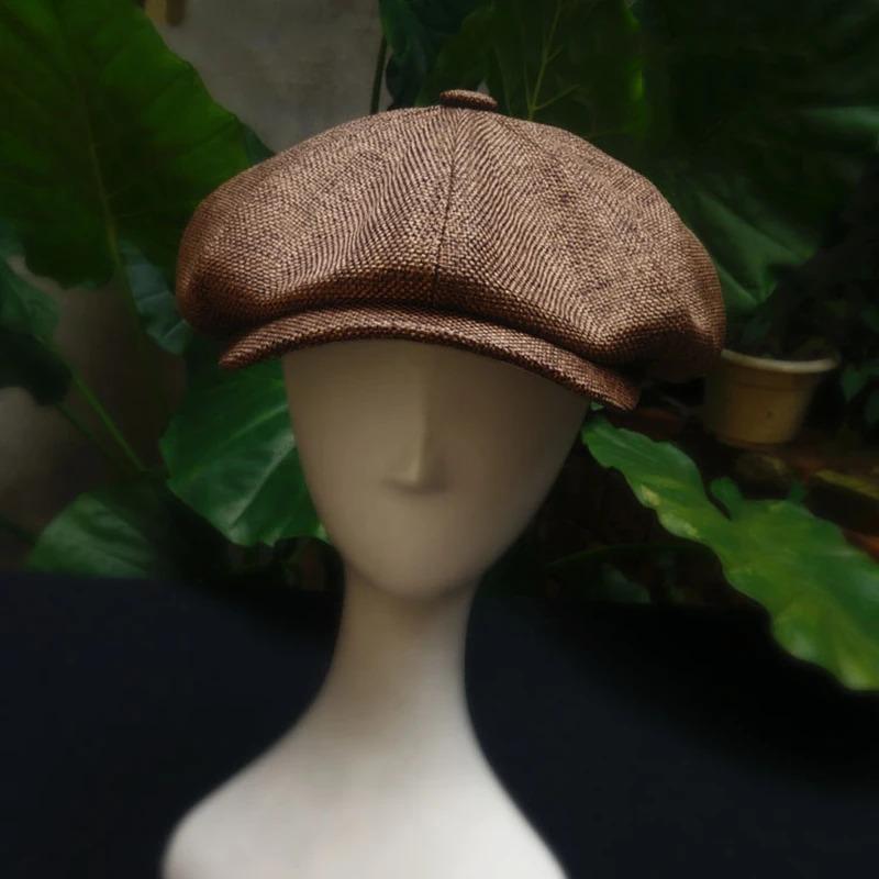 New Beret Hat Gatsby Octagonal Hats Retro British Newsboy Cap Men and Women Outdoor Universal Casual Caps
