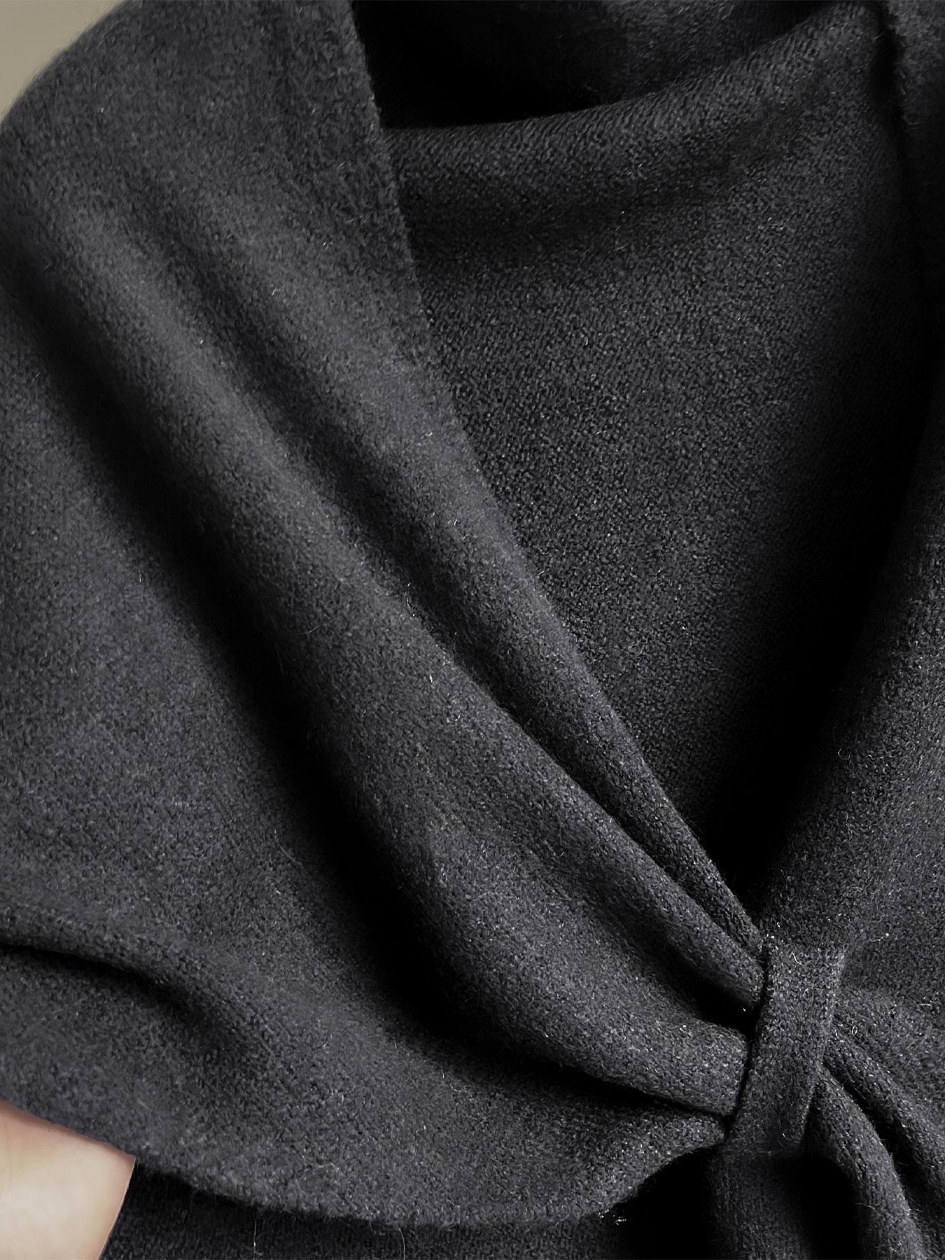 Women's Solid Color Shawl, Casual Versatile Scarf for All Seasons, Fashion Accessories for Women & Girls, Casual Soft Scarf