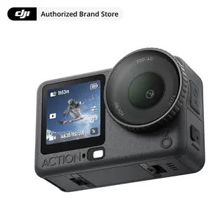 DJI Osmo Action 6 Essential Combo, 8K Waterproof Action Camera with 1/1.1" Square Sensor, Variable Aperture of f/2.0–f/4.0, Rocksteady 3.0, Cold-Resistant, 4hrs Battery, 50GB Storage, Vlogging Camera