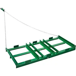 VEVOR Drag Harrow, 8 ft Heavy Duty Tow Behind Drag Harrow with Adjustable Bars 72 in Chain, Driveway Grader Landscape Rake for ATV, UTV, Tractor, Mower Tow Behind Yard Lawn Leveling Tool