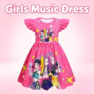 Girls Summer Dress  Casual Fit Cotton Material Cute Design for Daily Wear Playground
