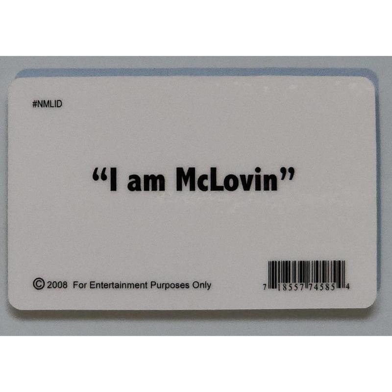 Parody ID | McLovin ID |  ID Novelty ID | Collectible Trading Card Driver's License | Novelty  for Holidays |  The