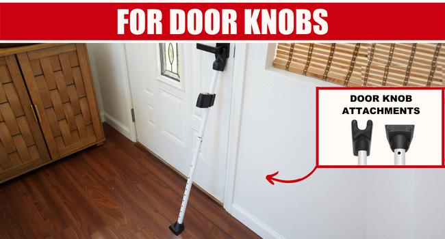 Securityman Door Security Bar with Alarm| Sliding Door Security| Door Stopper (120 dB Extra Loud Alarm) Enjoy Peace of Mind with Durable, Heavy Duty Door Jammer Door Stop Alarm Stick Inside