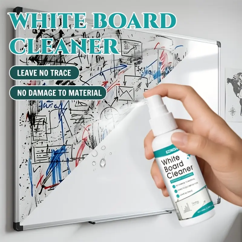 Whiteboard Eraser, Special for Marker Ink, Accumulated Stains And Old Traces, Quickly Dissolves Stubborn Prints, Effortless with One Wipe, Suitable for Office Meeting Whiteboards And Writing Surfaces, Daily Writing And Correction Tool