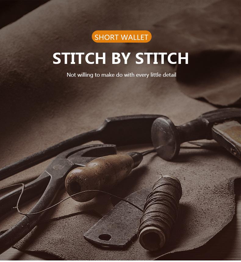 PU coin wallet, card bag, men's wallet, short style, trendy print