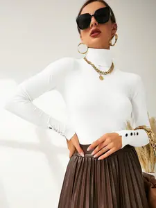 Long Sleeve Base Layer Sweater, Cozy Knitwear for Daily Wear, Perfect for Layering Under Jackets, Soft and Warm Pullover
