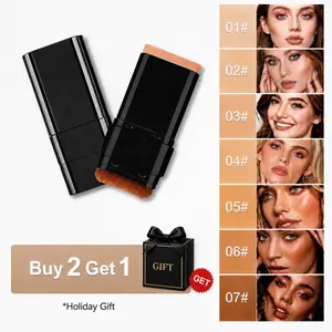 5-Color Dual-Ended Eraser Foundation Stick - Lightweight Beauty Products for Adults, Concealer & Highlighter for Acne Marks, Nose Contour, Uneven Skin Tone, Flawless Finish, Versatile Cosmetic Tool, Daily Gift