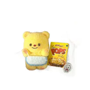 Honey Jar Cream Bear Plush Toy, with a water-based cream texture, handcrafted, ultra-soft stress-relief plush toy, suitable for adults