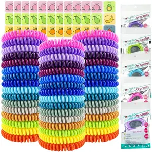 48 Pack Mosquito Repellent Bracelets, Individually Wrapped DEET-Free Insect & Bug Repellent Wrist Bands with 60 Pack Mosquito Patches for Kids & Adults Outdoor Camping Fishing Traveling(Gift)