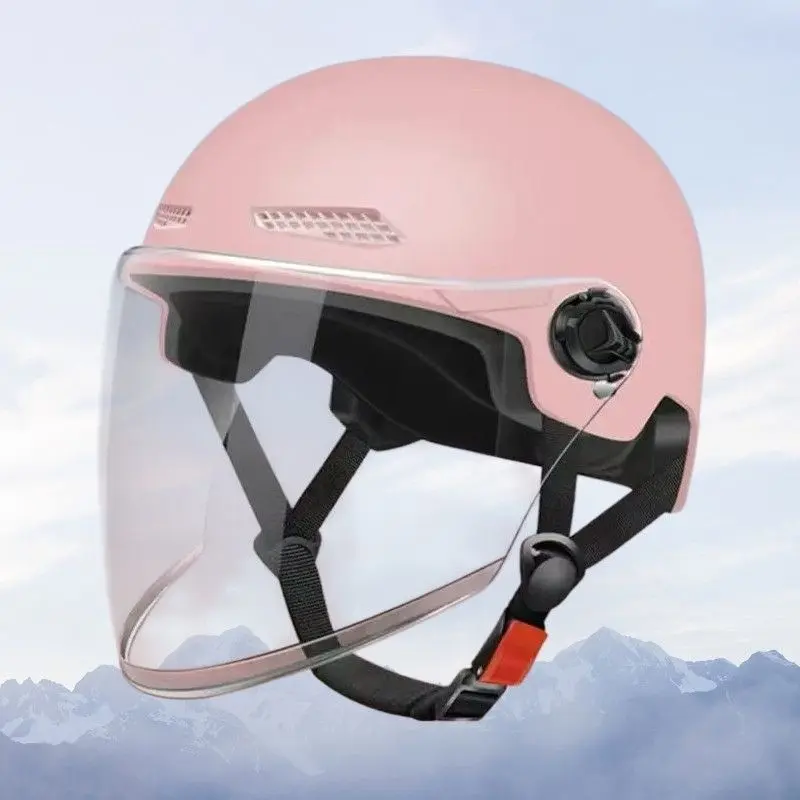 All Season Half Face Riding Helmet For Men And Women Breathable Comfortable Lightweight Safety Headgear For Daily Electric Scooter Travel