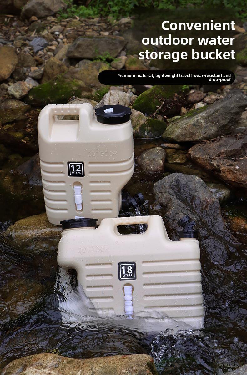 Cross-border outdoor large-capacity water storage bucket camping portable water bucket car trunk water storage bucket