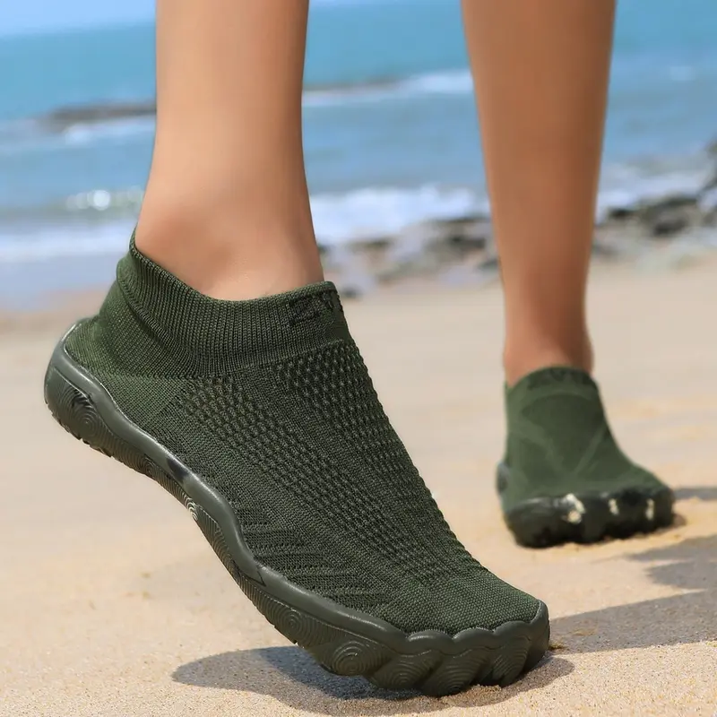 Zvb Sand Couple Water Shoes, Barefoot Lovers, Soft Sole, Sporty Water Shoes, Quick-Dry Summer Beach Shoes, Anti-Slip Breathable, Fishing Water Shoes, Outdoor Water Shoes, Breathable Aqua Shoes