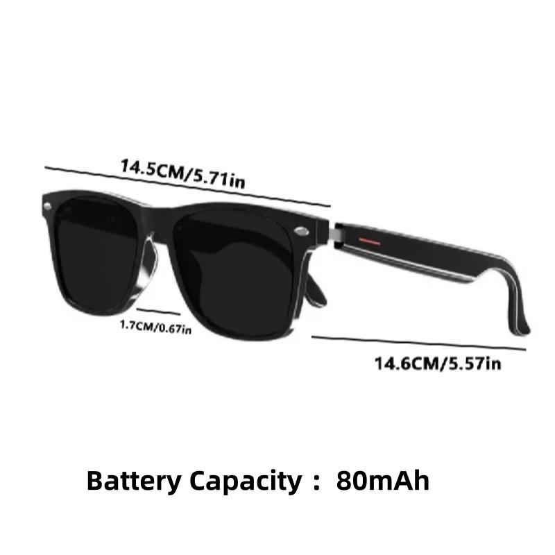 Smart Glasses with Wireless Earbuds for Music and Calls, Creative Bluetooth-compatible Sports Sunglasses, Multifunctional Smart Glasses, Multifunctional Audio Sunglasses, Perfect Sunscreen Gift