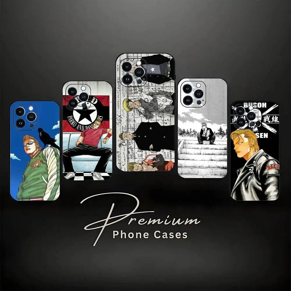 Worst Crows Zero Comics Phone Case Soft Silicone Black Cover For iPhone 11-17 Pro Max/Plus & Samsung Galaxy S23-S25