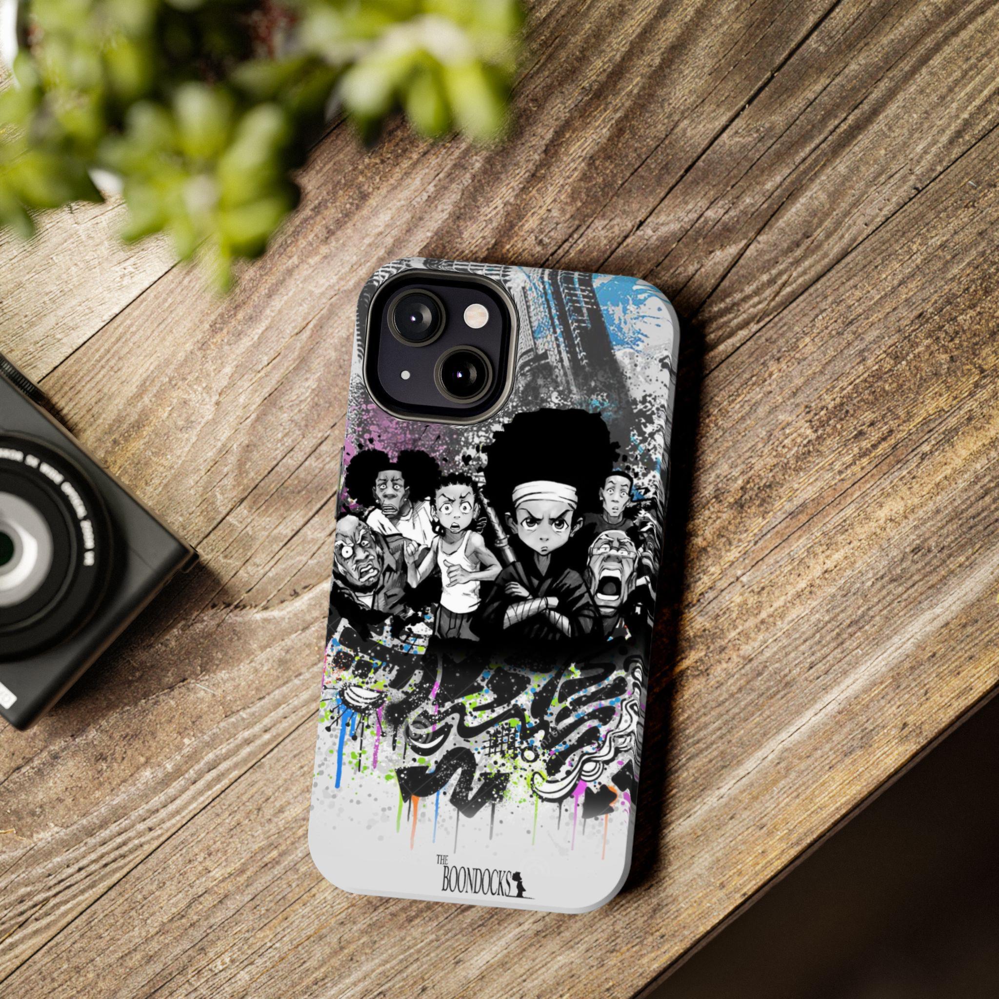 Boondocks Riley's Cartoon-Theme Durable Protective Phone Cases for iPhone 11-16 - Shockproof & Wear-Resistant Glossy Finish - Cool Gift for Easter, Christmas, Halloween, or Birthdays