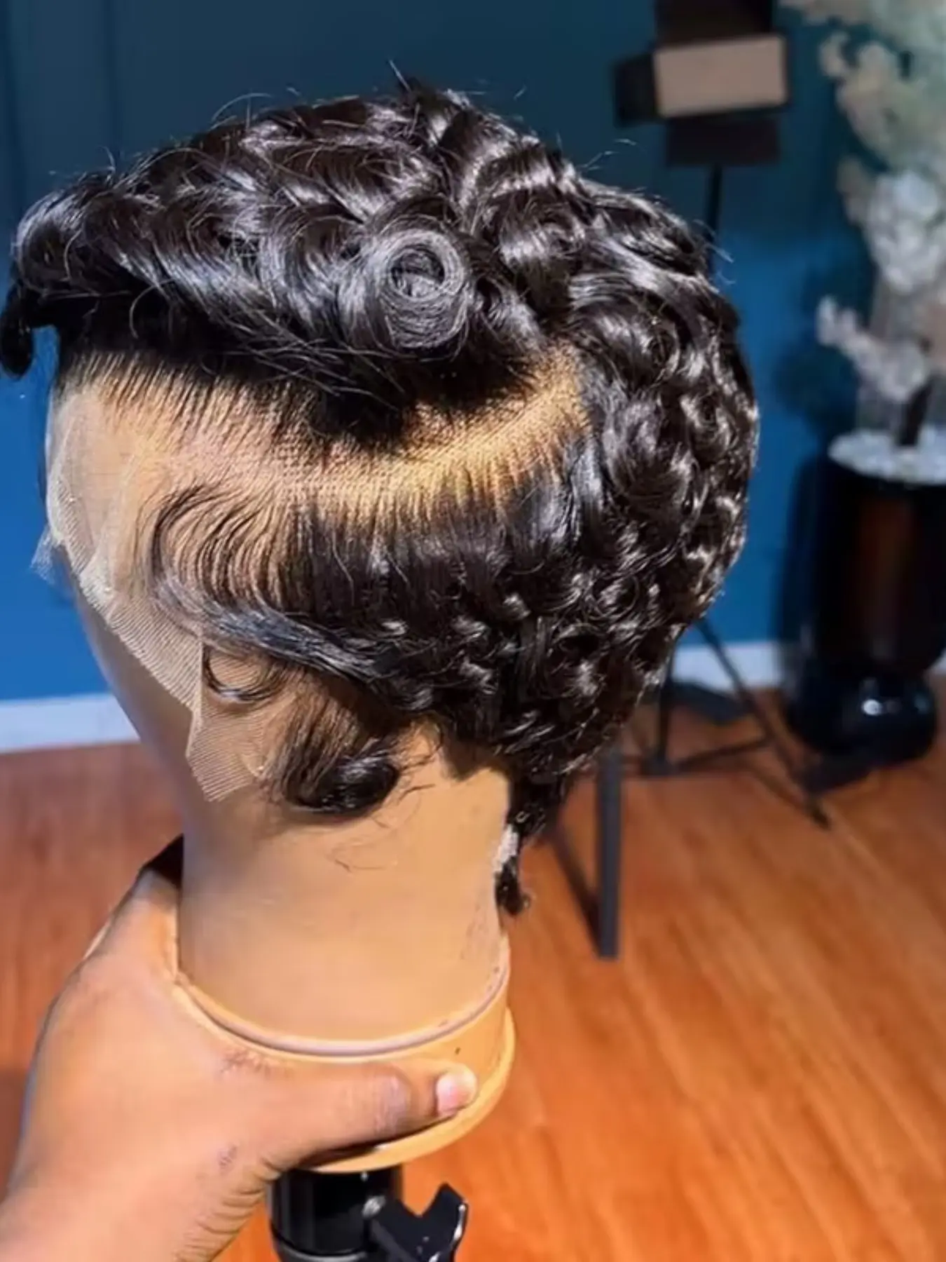 Human Hair Wigs 13x4 Lace, Lace Front Wig, Short Curly Pixie Cut, 150% Density, Natural, Curly Wig for Women, Stylish and Comfortable