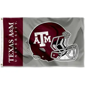 Texas A&M Aggies Football Helmet Flag
