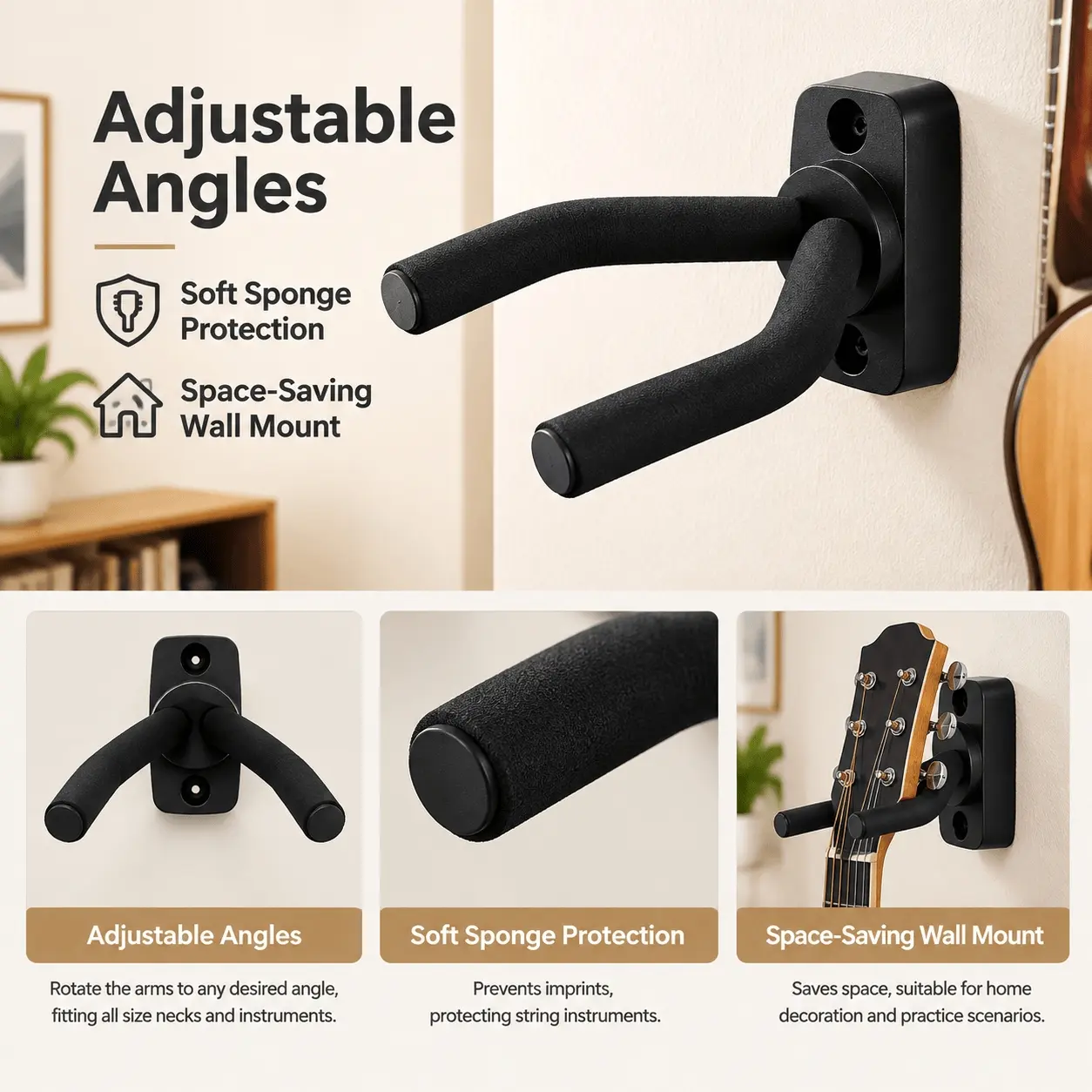 1PC Multipurpose Hook, Silicone Adjustable Heavy Duty Hanging Hook, 13.5 X 7 X 3.6cm, for Hanging Household Items, Wall Organization, Wall Mounted Hook