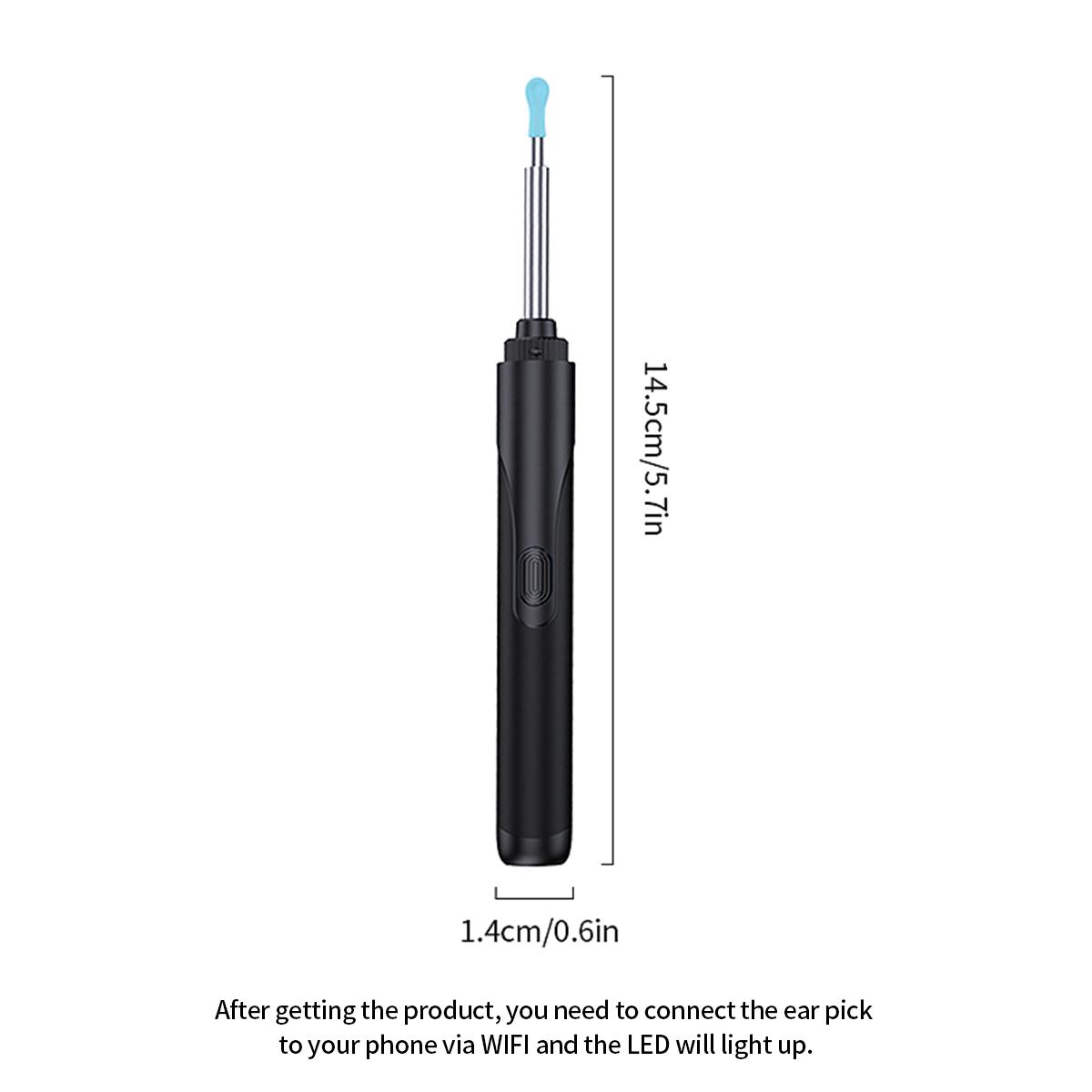 1pc Ear Wax Removal,Intelligent visual ear scoop,1 Piece Ear Wax Removal Tool, Ear Cleaner With Camera, Ear Wax Removal Kit With 8, Earwax Removal Tool, For Pad And Android Phones