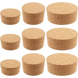 9 count 3 Sizes Large Tapered Cork Plugs  Set #48#34#28  Soft   Bottle Stoppers, Wooden Bottle Corks for   Glass Bottle and DIY Craft Project