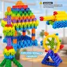 Kids Hexagon Plastic Building Blocks Set, Buildable Blocks, Building Kit, Building Sets, DIY Building Block, Educational Creative Toy for Children, Develops Creativity & Imagination, Christmas Birthday Gift Idea