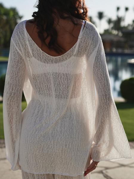 Lightweight Loose Comfortable Vacation Style Long Sleeve Pants Set, Home Wear Two-Piece, Casual Loungewear for Women