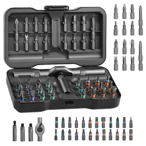 24 in 1 DlY Screwdriver Set,1 Set Switchable Screwdriver Shape Magnetic Screwdriver Set,Compact and Portable Ratchet Screw driver Set Home Repair Tool Box
