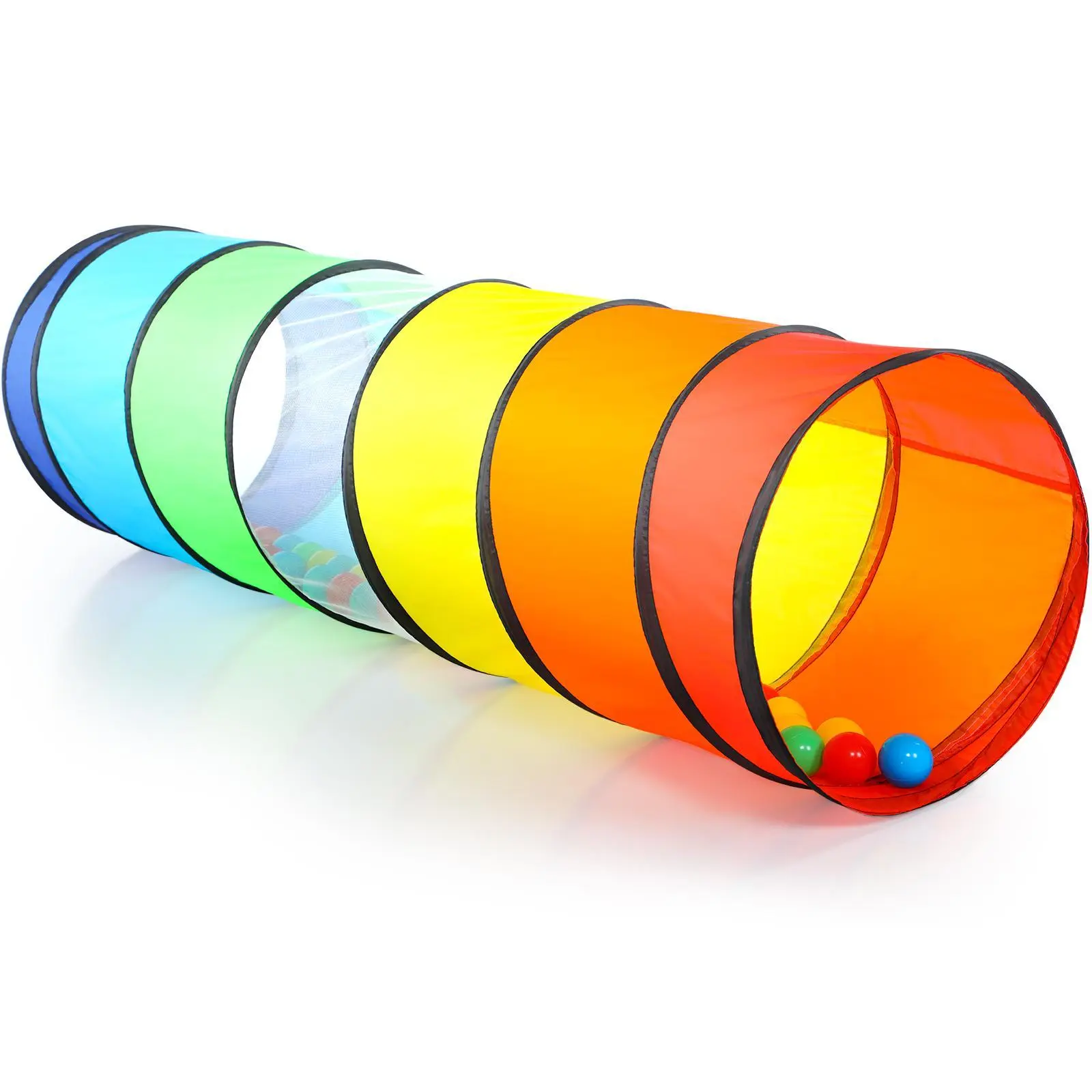 Sumbababy Kids Outdoor Play Pop Up Tunnel Tent, Colorful Toys Games pit tunnel Collapsible Fun Sumbababy Kids Outdoor Play Pop Up Tunnel Tent, Colorful Toys Games pit tunnel Collapsible Fun