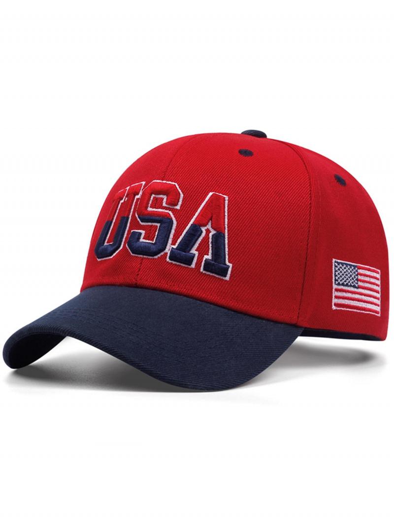 2026 New Fashion Trend American Flag Embroidered Street Skateboard Hat, Hip-Hop Hat, Outdoor Cycling Casual Sports Sun Hat, Daily Wear Decorative Baseball team victory Cap, Flat Brim Hat, Unisex adjustable unisex hat