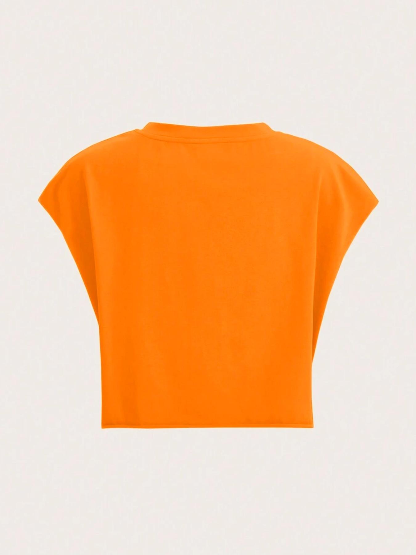 Women's Letter Print Round Neck Tee, Fashion Casual Crewneck Short T-Shirt for Daily Holiday Vacation Outdoor Wear, Ladies Clothes for All Seasons, Top, Womenswear, Tshirt