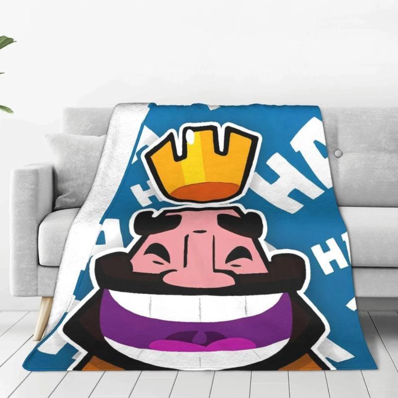 Clash Royale Game Plush Blanket Kids Adult  Flannel Throw Blanket For Bedroom Soft Warm Customized Quality Bedspread Perfect Gift