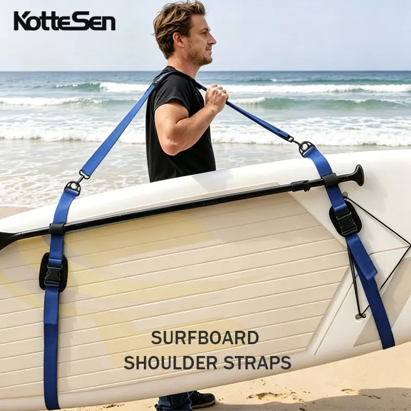 Multicolor Surfboard Harness Belt, Portable Adjustable Shoulder Strap, Multi-Functional Sports Outdoor Active Surfing Gear, Versatile Paddle Board Accessory