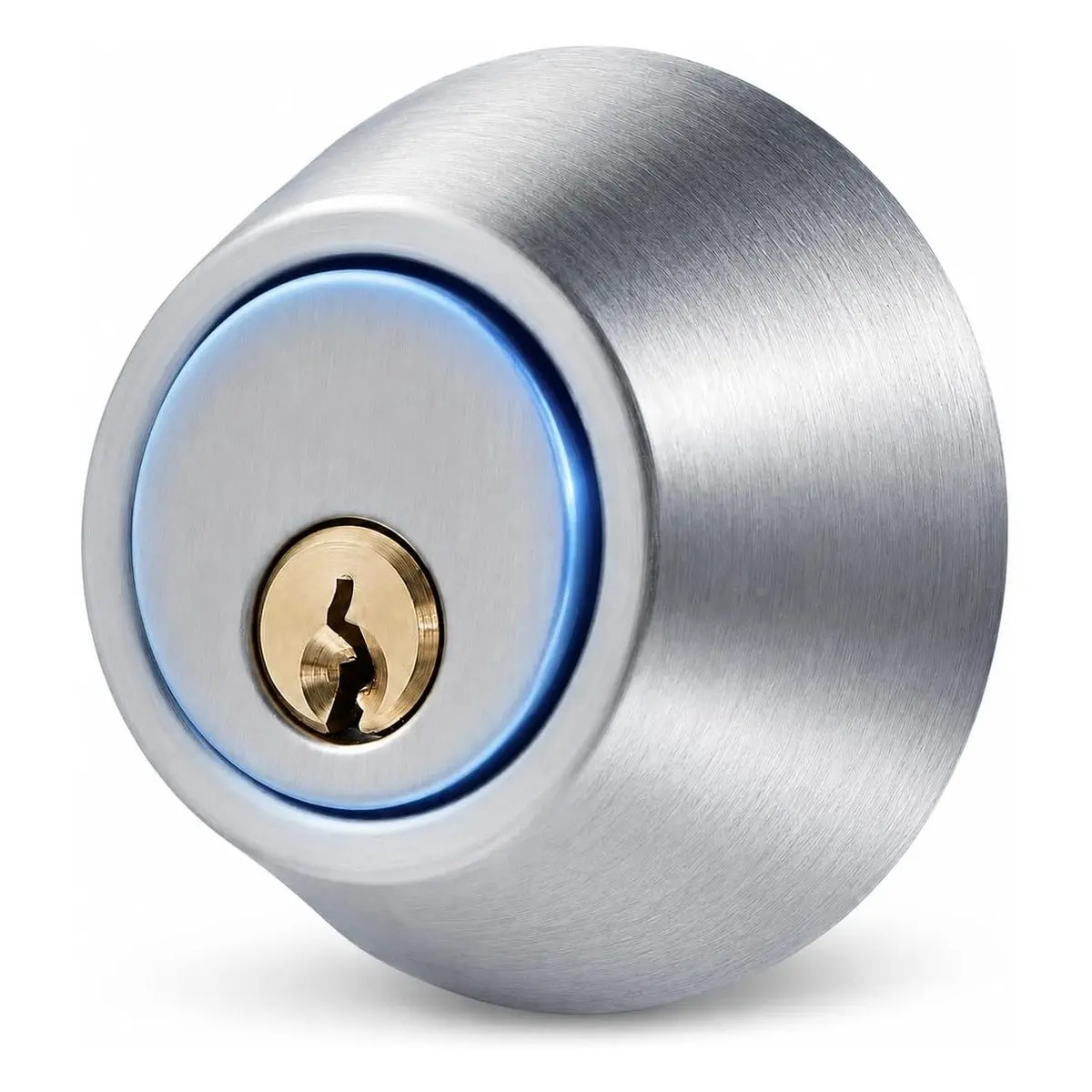 Key-Operated Deadbolt Door Lock Set, ANSI/BHMA Grade 3 Enhanced Security Entry Lock, Satin Brushed Nickel Finish for Exterior Doors