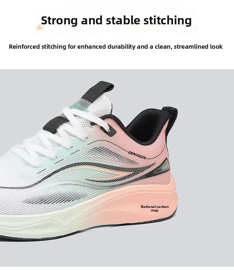 Plus-size men's shoes 2026 new model breathable casual student shoes fashionable versatile sports shoes shock-absorbing outdoor running shoes