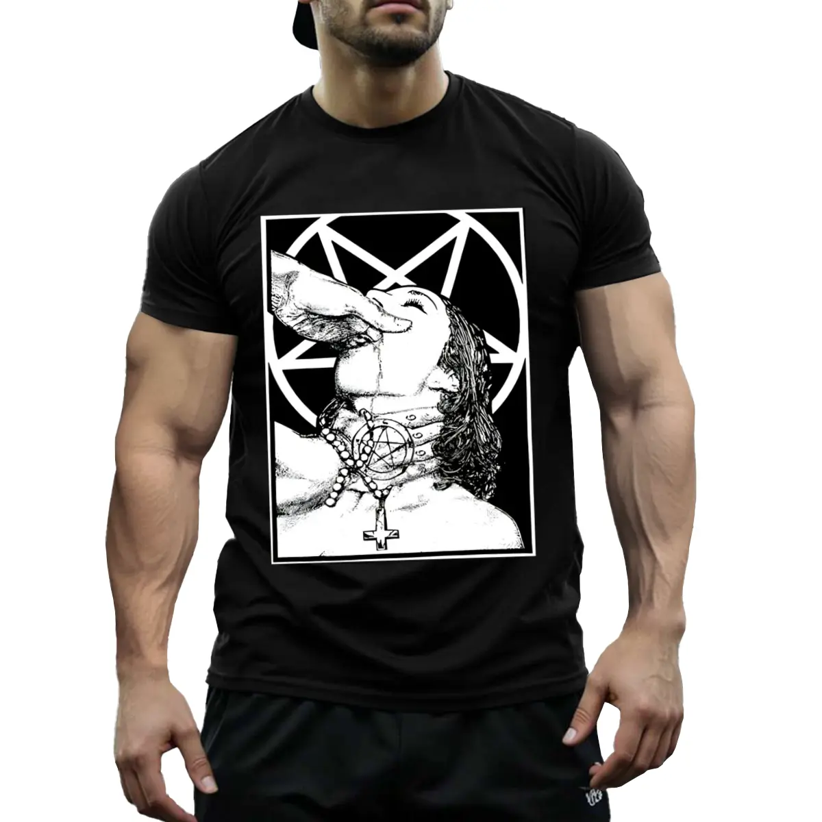 Unholy Nun Naughty Black Vintage Graphic Tee, 90s Streetwear Aesthetic Top, Hoodie Sweatshirt Gift for Her Him Mother Day,fem,ale
