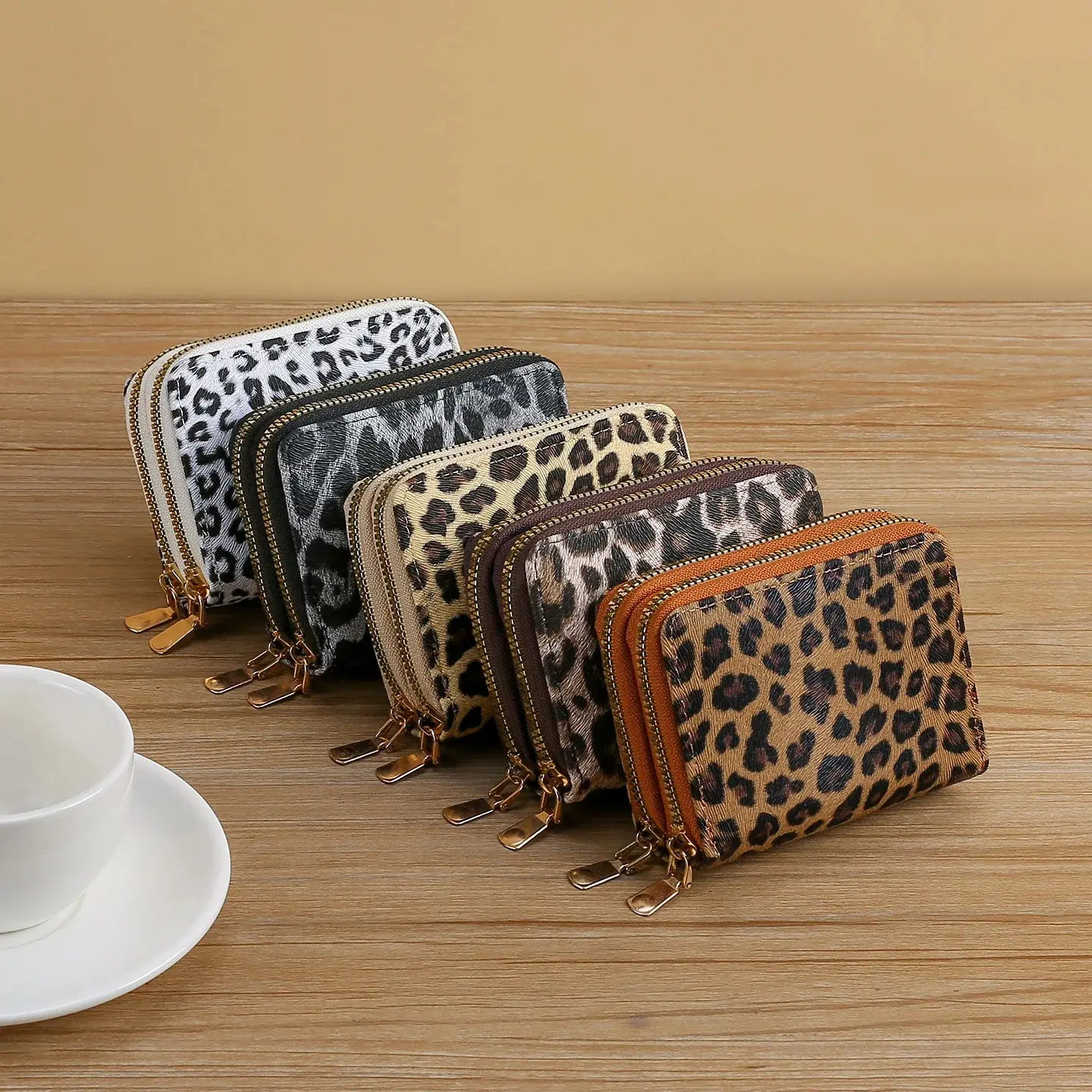 Women's Leather Wallet - Business Credit Card Holder, Multifunctional Coin Purse