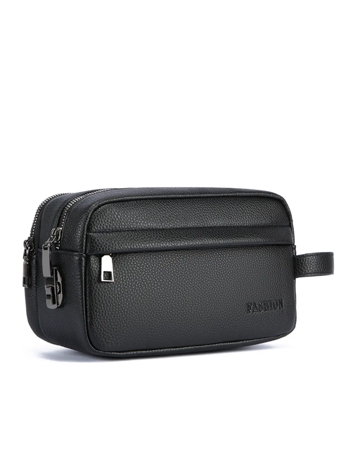 Leopard Print Men's Anti-Theft Password Clutch, Large Capacity Business Travel Bag, Multi-Functional ID Phone Organizer, Ideal for Office & Travel