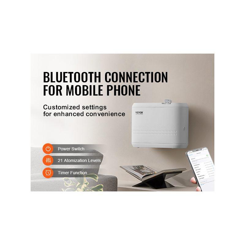 VEVOR Scent Air Machine, 850ml Bluetooth Smart Essential Oil Diffuser, 5000sq. ft Waterless HVAC Scent Diffuser with Cold Air Technology, Aromatherapy Diffuser Machine for Home, Office, Hotel