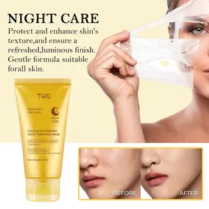 Curcumin Night Repair Mask 75ML, Vitamin C, Retinol, Collagen, Brightening, Anti-Spot, Nourishing, Revitalizing, Overnight Skincare