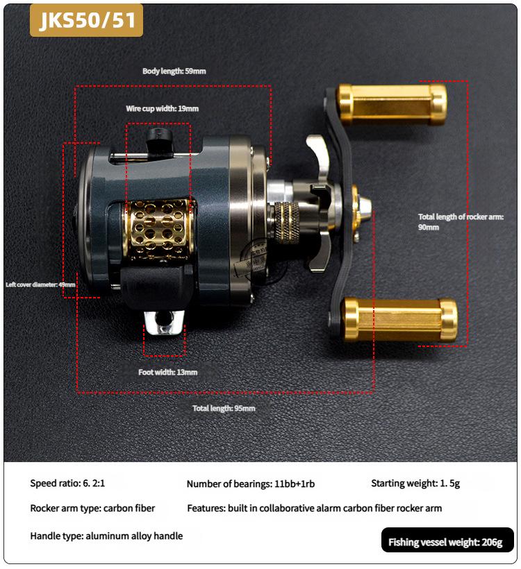 BFS Ultralight Baitcasting Reel 7.0:1 High Speed Magnetic Brake Compact Fishing Reel for Trout Bass Fishing BFS Ultralight Baitcasting Reel 7.0:1 High Speed Magnetic Brake Compact Fishing Reel for Trout Bass Fishing