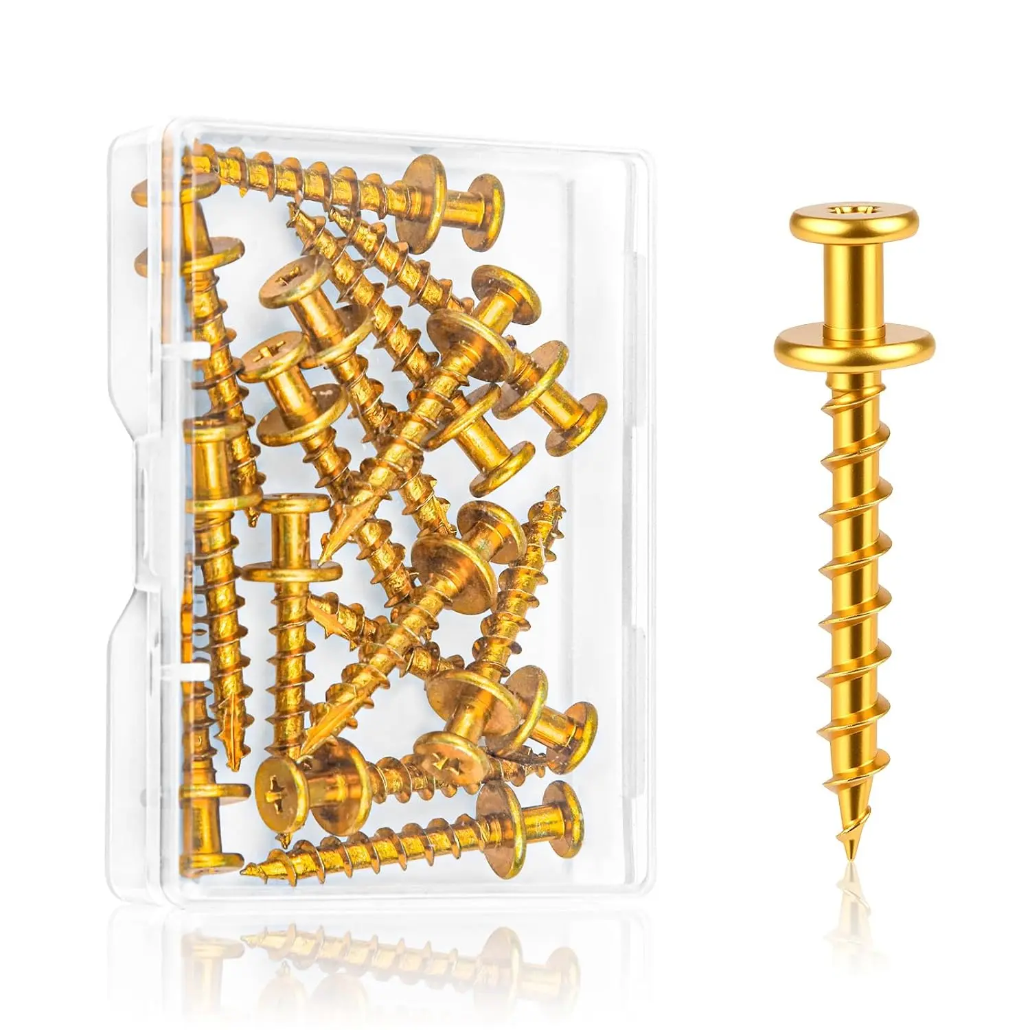 15 count 100lb Picture Hangers Double Headed Screws Picture  Kit Hooks Self Tapping Wall Hangers Screw for Keyholes D-Rings Sawtooth Drywall Wooden Wall Picture  Nails