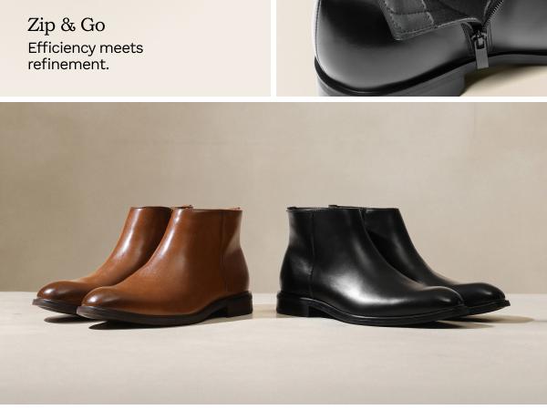 Bruno Marc Men's Chelsea Boots Zip Ankle Dress Boot