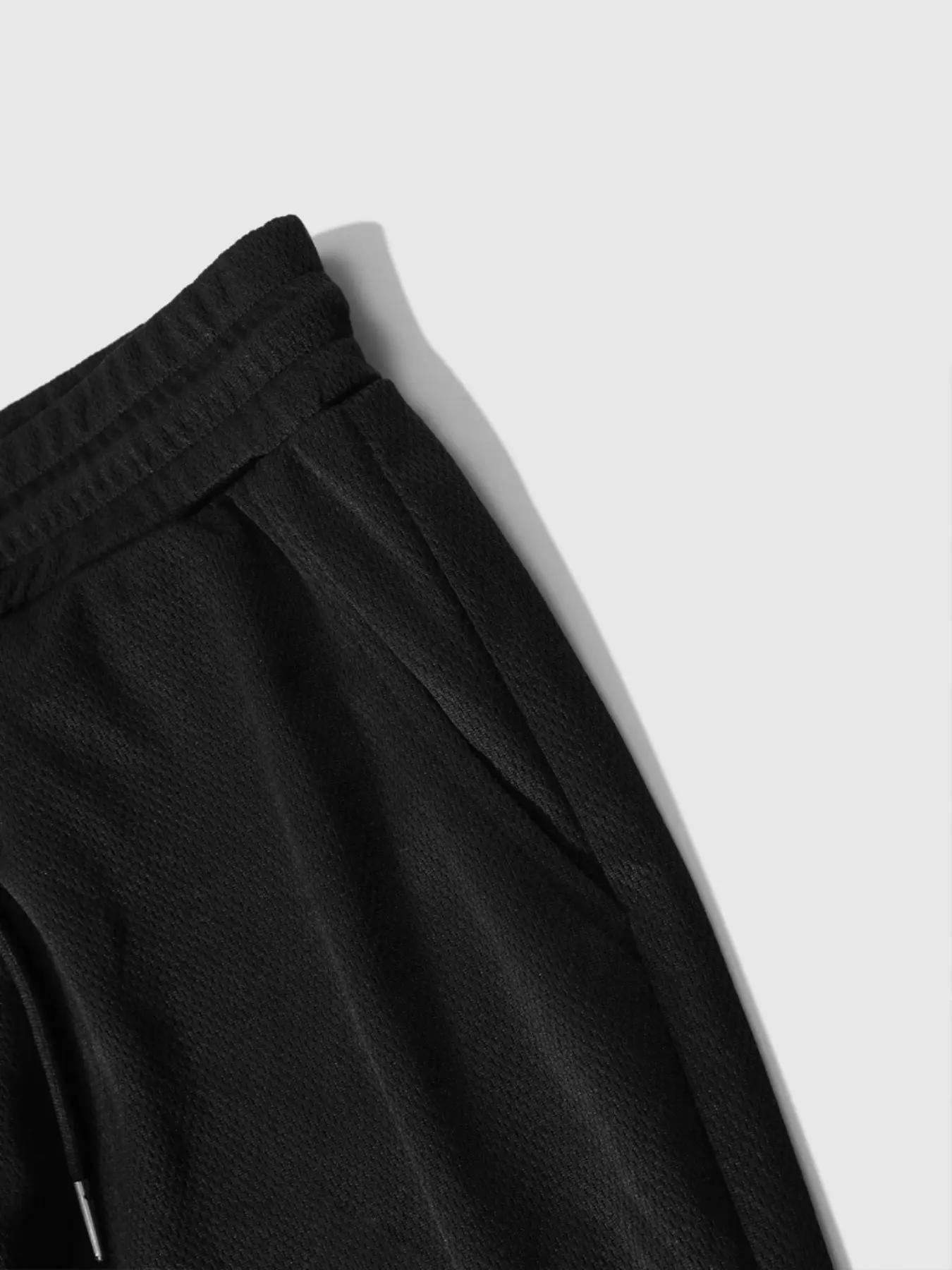 Men's Hooded Long Sleeve T-Shirt + Faux Two-Piece Pants Set, Stylish Casual Fall & Winter, Moderate Fabric, Fitted Style