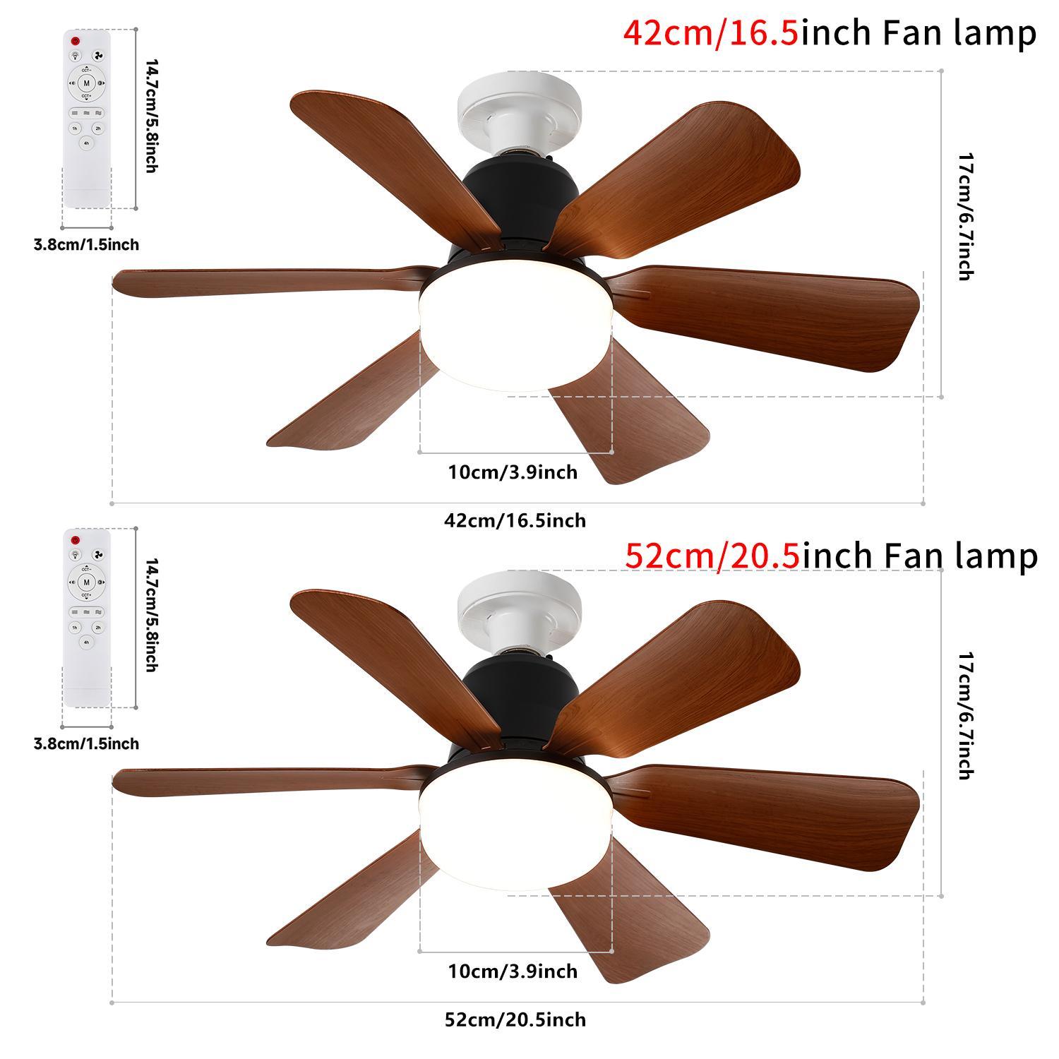 Remote Control Socket Fan Light, 2 in 1 Adjustable Wind Speed and Lighting Ceiling Fanlights, Dimmable Ceiling Lights, Easy Ceiling Mount for Living Room Bedroom Kitchen