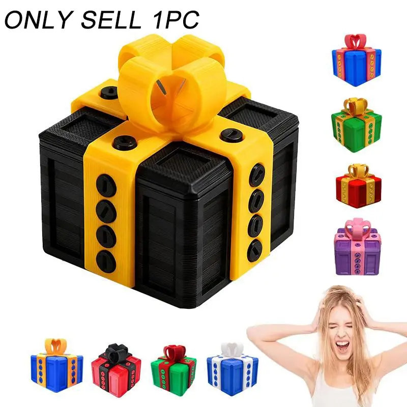 Interesting 3D-printed screw gift box, Quirky Gift, small annoying gift box, prank storage box, funny money and card box, perfect for birthdays, Valentine's Day, and the office