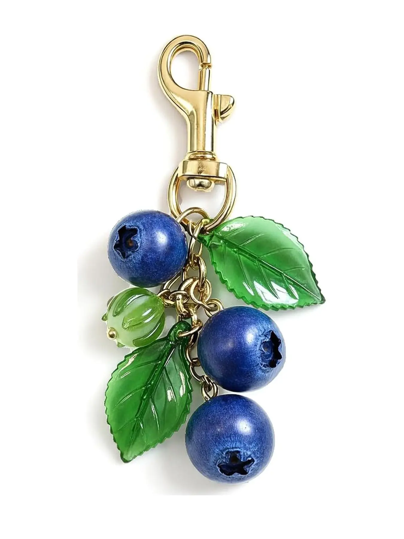 Blueberry Keychain Fruit Bag Charms, Cute Fruit Accessories for Handbags Tote Bags Purse, Gift for Women, Stylish and Fun Accessory, Keychain Decor